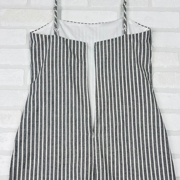 Princess Polly Missing Soul Mini Dress Striped Spaghetti Strap Grey Size 6 NWT - Picture 7 of 15